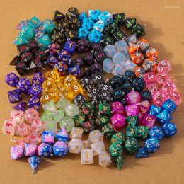 Charms 7pcs Fashion Colorful Geometric Dice Pendants For Making Earrings Necklace DIY Jewelry Accessories Supplies