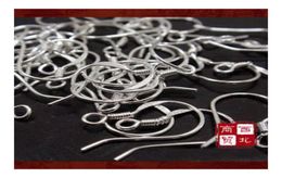 1000pcslot Sterling 925 Silver Earring Findings Fishwire Hooks Jewellery DIY 15mm fish Hook Fit Earrings40185956914626