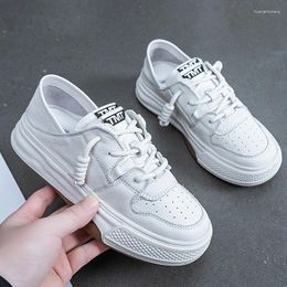 Casual Shoes Women Sneakers 2024 Summer Lace Up Female Fashion Comfortable Thick Platform Anti-slip Outdoor Vulcanised