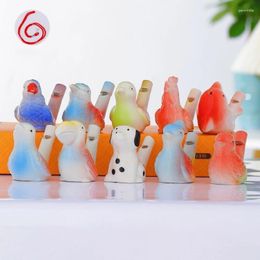 Table Mats Ceramic Bird Whistle Musical Water With Hanging Rope Specie Simulated Waterfowl Souvenir Gift