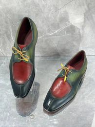 Casual Shoes Luxury Mens Dress Men's Formal Original Leather Italian For Men Elegant Business Male