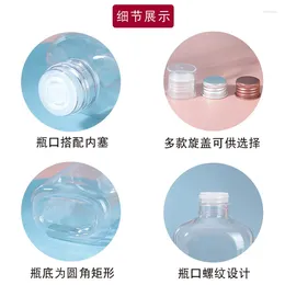 Storage Bottles YUXI YUXIPET Transparent Elliptical Pure Dew Bottle With Inner Stopper 150ml 200ml Water Emulsion