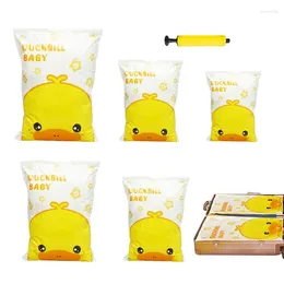Storage Bags 6PCS Vacuum Compression Space Saving Sealed Bag Closet Organisation For Pillows Clothes Bedding Comforters Saver