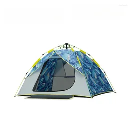 Tents And Shelters Automatic Single Double Camping Tent Thickened Rainproof Outdoor Children Indoor Rain Protection