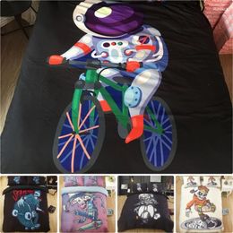 Bedding Sets 3D Digital Skateboard Set Duvet Cover Pillowcase Style 2/3 Pcs.(No Padding No Sheet)