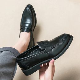 Casual Shoes Lightweight Slip On Formal Loafers Men Moccasins Italian High Quality Male Driving 2024 Stylish Leather