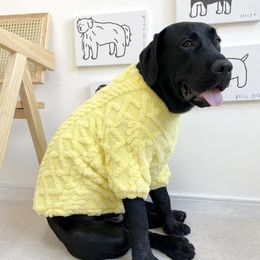 Dog Apparel Medium And Large Clothes Fall/Winter Coral Fleece Sweater Labrador Doberman Costume Accessories Vest