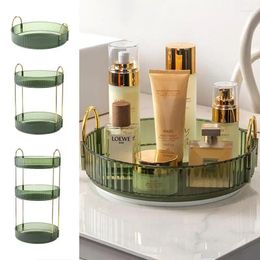 Storage Boxes Rotating Makeup Organiser Cosmetic Box Large Capacity Rack Vanity Shelf Fashion Spin Multi-Function Countertop