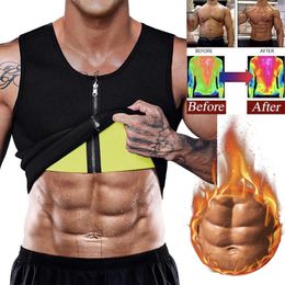 Men's Body Shapers Men Shaper Waist Trainer Corset Sweat Vest Neoprene Sauna Suit Workout Tank Tops Slimming Shapewear Shirt Fitness