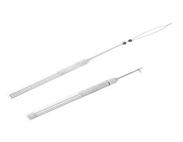 Neitsi 1PC Stainless Steel Pulling Loop Threader 1PC Stainless Steel Hook Needle with 3pc Metal Crochet Replacements in Hair Too8290691