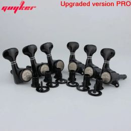 Cables Guyker Guitar Hine Heads Locking String Tuning Key Pegs Tuners for Lp, Sg, Tl Style Electric Guitars Black