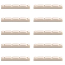 Cables 10x Bone Nut 4String Bass Guitar 38x3.5x5mm(11/2"x9/64"x3/16") Saddle White