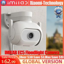 System Imilab Ec5 Floodlight Camera Outdoor Wifi Mi Home Security Video Surveillance Cam Ip 2k Colour Night Vision Human Tracking Webcam