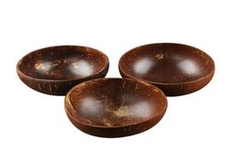 Natural Coconut Bowl Decoration Fruit Salad Noodle Rice Wooden Handicraft Creative Shell Bowls LX40527550268