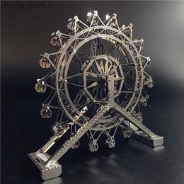 3D Puzzles MMZ MODEL IRONSTAR 3D Metal Puzzle Ferris Wheel architecture DIY Assemble Model Kits Laser Cut Jigsaw Toys Gift for children Y240415