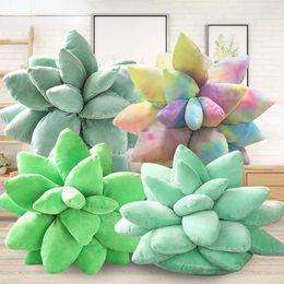 Pillow 25/45cm Lifelike Succulent Plants Chair Soft Doll Creative Potted Flowers Toys For Girls Kids Gift Throw Pillows