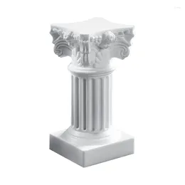 Candle Holders Nordic Roman Column Figurines Miniatures Plastic Candlestick Home Living Room Desktop Decoration Decor Accessories Ornament