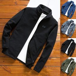 Men's Jackets Wholesale Outdoor Zipper Polyester Company Uniform Staff Full Zip Up Fleece Jacket Men