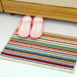 Carpets Small Colour Strip Floor Mat Creative Door 2024 Kitchen And Bathroom Anti-skid