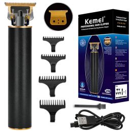 Trimmers Kemei 1971C Powerful Rechargeable Hair Trimmer For Men Electric Beard Trimmer Grooming Hair Cutting Machine Blade Can Be Zero