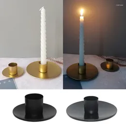 Candle Holders Creative Golden Holder Retro Metal Wrought Iron Candlestick Or Wedding Party Festival Indoor Desktop Ornaments Wholesale