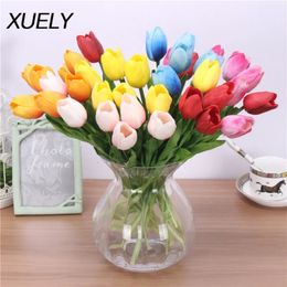 31 PC Artificial Flower Tulips Home Decoration High-end Style Open Beautiful Tulips Mothers Day Teachers Day Gift Fake Flower 240415