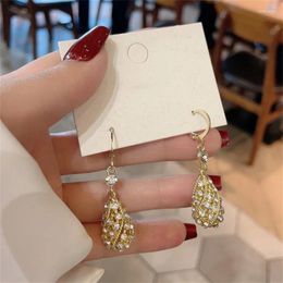 Stud Earrings Luxury And High-end Water Drop European American Fashion Women Jewelry Banquet Couple Gift