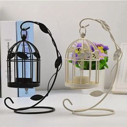 Candle Holders Classic Handcraft Anti-deform Creative Vintage Bird Cage Shape Candlelight Stand Party Supplies Holder