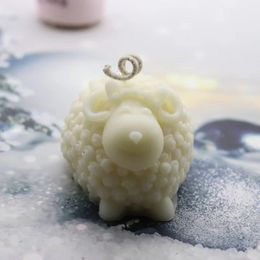 Funny Sheep Silicone Material Handmade Candle Mould DIY 3D Cute Sheep Mould Candle Making Supplies Mould Home Decoration
