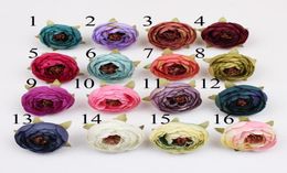 DIA 4CM artificial flowers rose flowers for DIY wedding party gift boxes decorative flower for a hat or gift headpiece brooch4988162