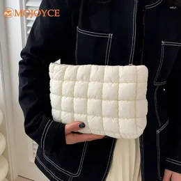 Cosmetic Bags Winter Puffer Mini Storage Bag Quilted Padded Nylon Down Cotton Travel Toiletry Puffy Square Small Makeup Pouch