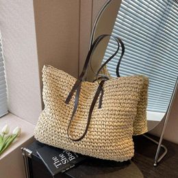 Evening Bags Straw Shoulder Tote Bag For Women Casual Large Capacity Woven Shopping Beach Travel And Vacation Daily