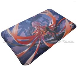 Carpets Guilty Crown-Yuzuriha Inori Mat Doorway Non-Slip Soft Water Uptake Carpet Crown Yuzuriha Anime Girls Cute Kawaii