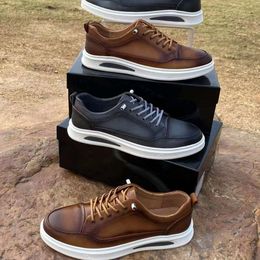 Shoes New High-End Men's Luxury E Low Cut Casual Leather Fashion Trend