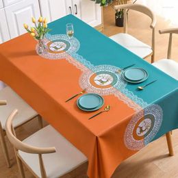 Table Cloth Colorful And Beautiful Tablecloth Waterproof Oil Resistant_AN3204