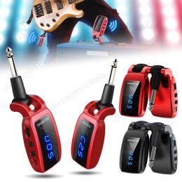 Pegs Wireless Guitar System USB Rechargeable Portable Audio Wireless Transmitter Receiver Set Plug and Play for Electric Guitar Bass