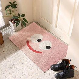 Carpets Cute Cartoon Entrance Door Mat Bathroom Anti-slip Floor Home Decor Welcome Sign Living Room Decorative