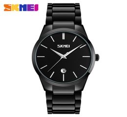 SKMEI Mens Watches Top Brand Luxury 3Bar Waterproof Calendar Watch Men Alloy Straps Quartz Wristwatches relogio masculino 91406208120