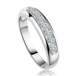 S925 Sterling Sliver Dimond nillos De Ring Bizuteri Couple Jewellery Wedding Bizuteri for Women Dimnte Gemstone Ring Box9868400