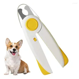 Cat Carriers Pet Dog Nail Grinder Led Light Trimmer Toenail Scissors File SharpeningTrimmers Baffle Return Spring Puppy