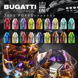 In Stock Bugatti 7000 Puffs Puff Vapes Disposable Puff 7K Mod Box Vapour Hookah Atomizer E Cigarettes