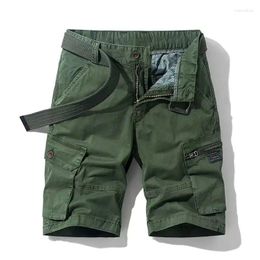 Men's Shorts 2024 Summer Men Korean Fashion Pure Cotton Stretch Skinny Knee Lenght Pants Male Casual Sports Cargo Clothing