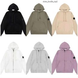 stones islandss designer hoodie mens hoodie high quality zip up stone hoodie luxury trendy brand casual letter embroidered womens pullover hoodie 3014