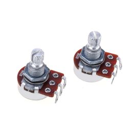 Cables Alpha Mini Metric Sized Split Shaft Control Pots Linear Taper B25K Potentiometers for Guitar (Set of 2)