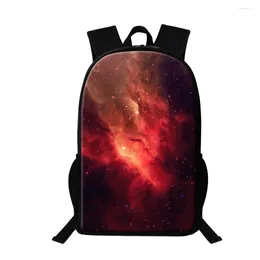 School Bags Children Galaxy Printed Women's Outdoor Shoulder Backpack Universe Space Pattern Schoolbag Primary Multifunction Bag