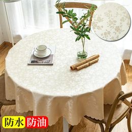 Table Cloth Waterproof And Oil Disposable Tablecloth Circle Round Cloth_Kng1060