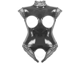 Nxy Sexy Set Erotic Fetish Body Suit Cupless Crotchless Teddy Lingerie Femme Black Lawbook Pvc Latex Catsuit Gothic Women Porn Cos4539130