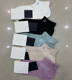 Women Girl Cotton Ankle Socks with Stamp 5 Colours Letters Casual Breathable Sock for Gift Party Fashion Hosiery5433763