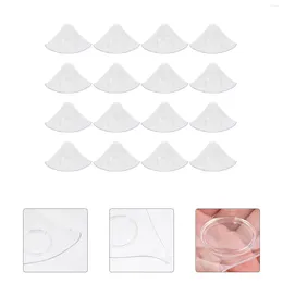 Disposable Dinnerware 24 Pcs Triangle Dishes Party Pudding Plates Dessert Appetizer Clear Plastic Ice Cream Supplies