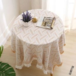 Table Cloth Light Excessive Thickening Desk Knitting Round Cloth_AN3515